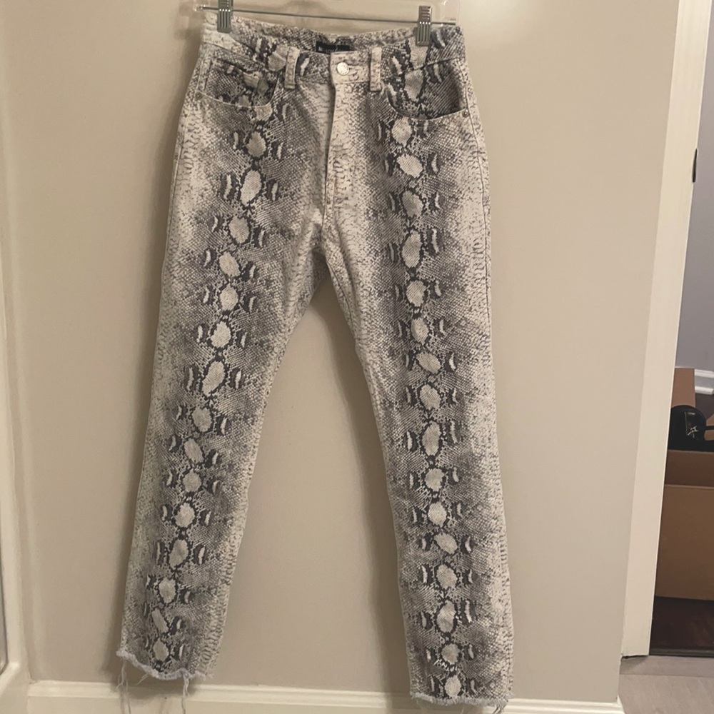PLT snakeskin jeans!